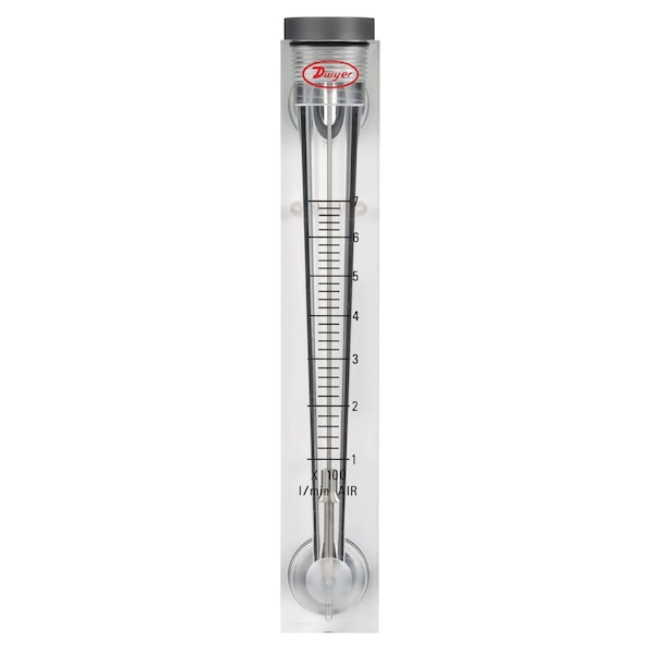 Flowmeter, range 100-700 LPM air.